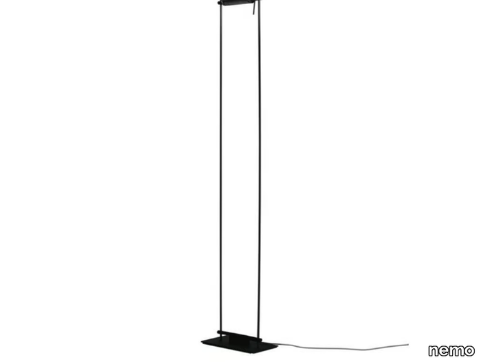 LOGO - Adjustable aluminium floor lamp _ nemo