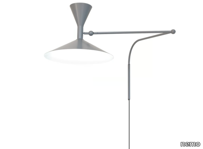 LAMPE DE MARSEILLE - Adjustable aluminium wall lamp _ nemo