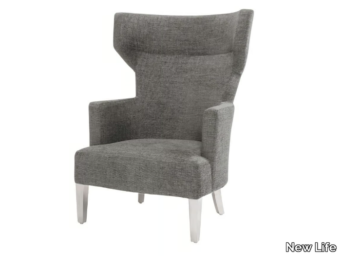 EVELYNE SQUARE BE01 - Fabric armchair high-back _ New Life