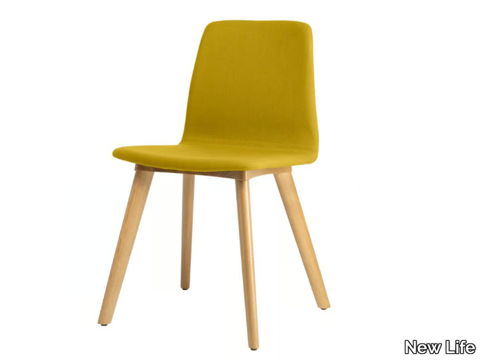 TECLA SE01B - Fabric chair with beech legs _ New Life