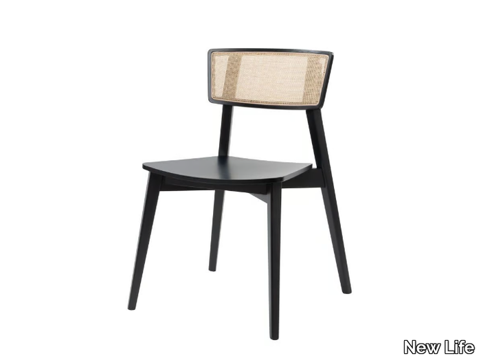 HELLEN SE01C - Stackable beech chair open back _ New Life