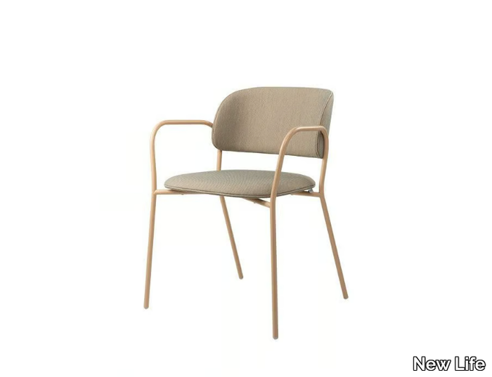 LALA PO01 - Fabric chair with armrests _ New Life