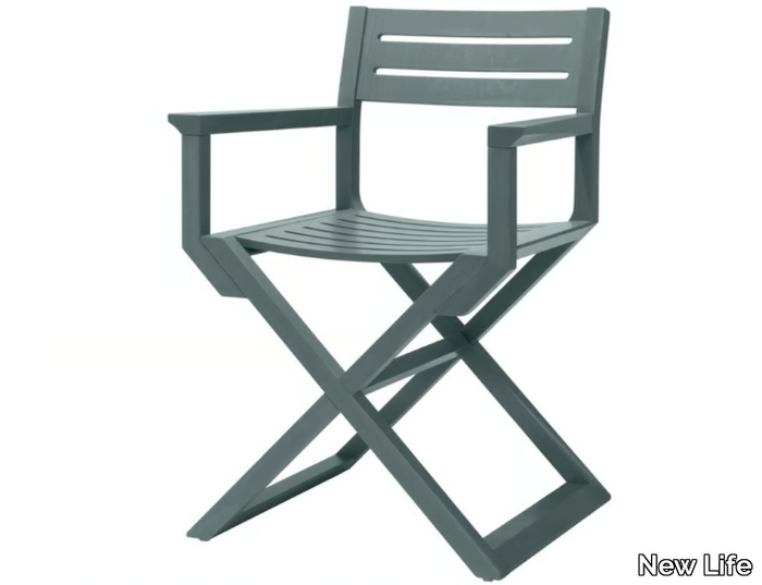 DOLCEVITA PO01 - Beech and plywood chair with armrests _ New Life
