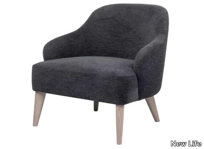 BARBARA PL03 - Fabric armchair with armrests _ New Life