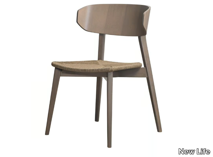 HELLEN PLUS SE05 - Stackable beech chair open back _ New Life