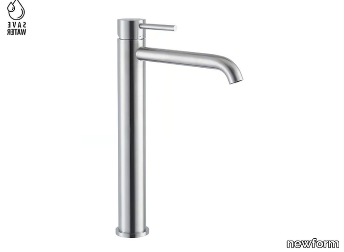 X-STEEL 316 - Countertop High stainless steel washbasin mixer _ newform