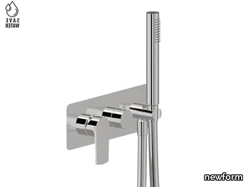 HAKA 72069E - Recessed shower tap with hand shower and diverter _ newform