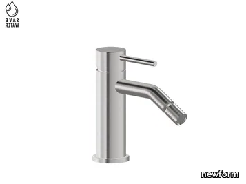 X-STEEL 316 69626EX - Single handle stainless steel bidet mixer without waste _ newform