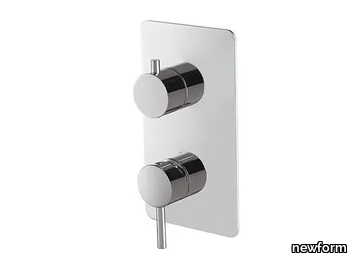 X-STEEL 316 - Recessed stainless steel shower set with hand shower and diverter _ newform