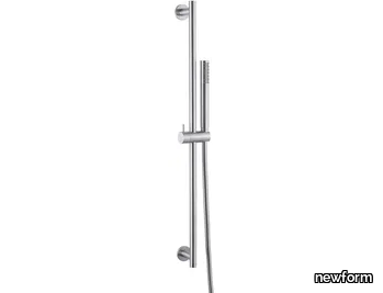 X-STEEL 316 - Shower wallbar with hand shower _ newform