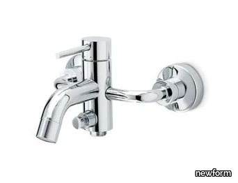 XT - Wall-mounted external bathtub mixer with diverter _ newform