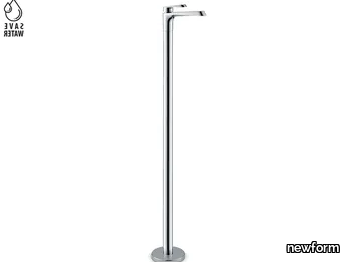 NIO - Floor standing single handle washbasin mixer without waste _ newform