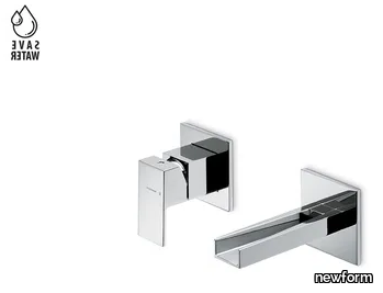 ERGO OPEN 66530E - Wall-mounted single handle washbasin mixer _ newform