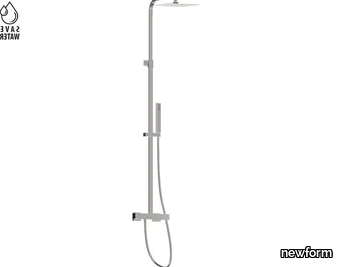 ERGO-Q / OPEN 61158 - Wall-mounted shower panel with hand shower and diverter _ newform