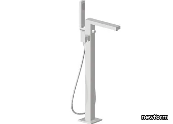 ERGO-Q / OPEN 66484E - External bathtub mixer with hand shower and diverter _ newform