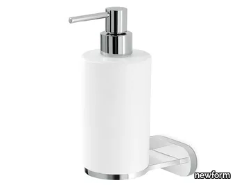 ROUND ACCESSORIES 67210 / 67211 - Wall-mounted ceramic Bathroom soap dispenser _ newform