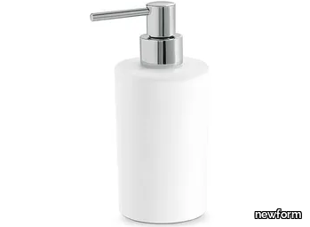 ROUND ACCESSORIES 67260 / 67261 - Ceramic Bathroom soap dispenser _ newform