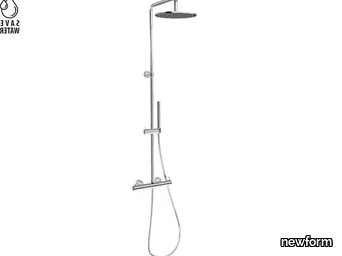 SHOWER COLUMNS 61167 - Wall-mounted shower panel with hand shower _ newform