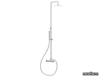 SHOWER COLUMNS 61162 - Wall-mounted shower panel with hand shower _ newform