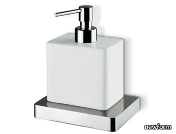 SQUARED ACCESSORIES 62910 / 62911 - Ceramic Bathroom soap dispenser _ newform