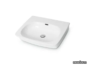 WASHBASINS - Countertop rectangular wall-mounted washbasin _ newform