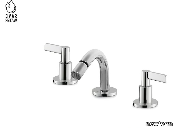 BLINK CHIC 71035 / 71135 - Countertop bidet tap with automatic pop-up waste _ newform