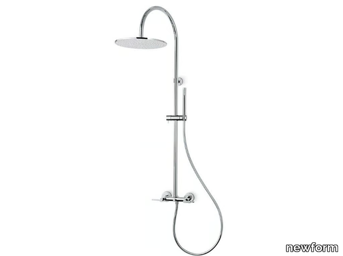 BLINK CHIC 71052 / 71152 - Wall-mounted shower panel with overhead shower _ newform