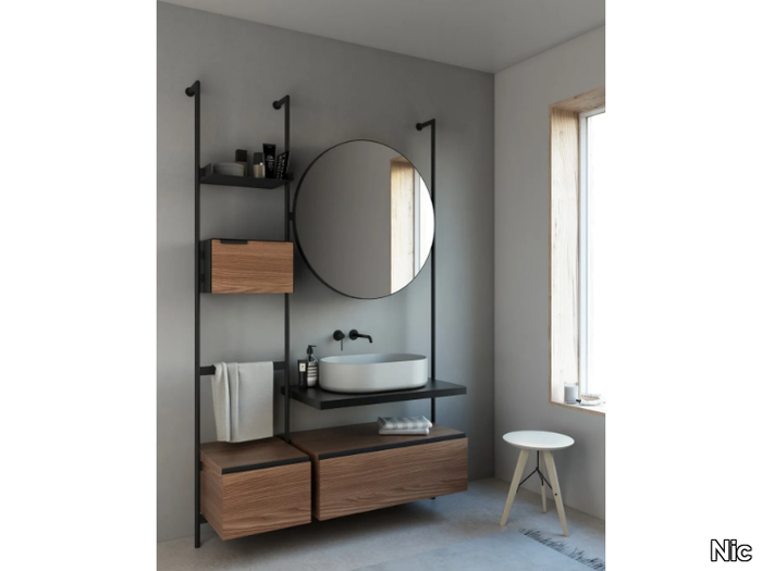 OVER - Vanity unit with mirror _ Nic