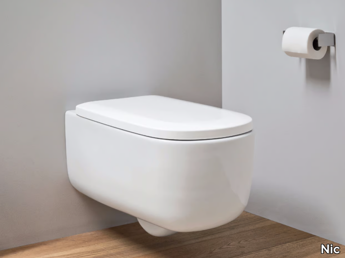 OVVIO - Wall-hung ceramic toilet _ Nic