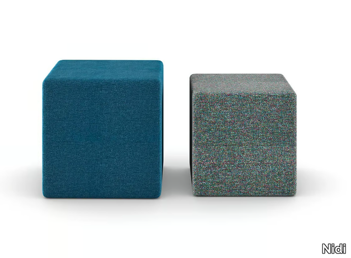 CUBE - Upholstered Kids pouf with removable lining _ Nidi