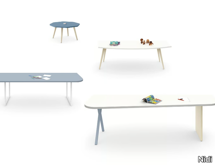 Shaped desk - Modular desk _ Nidi