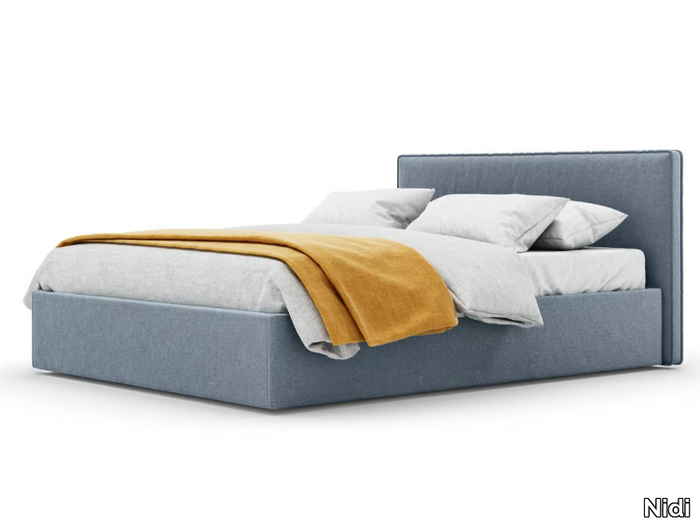 ARIAL - Upholstered double bed with removable cover _ Nidi