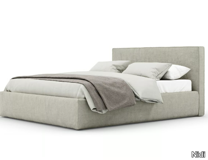 WIND - Upholstered double bed _ Nidi