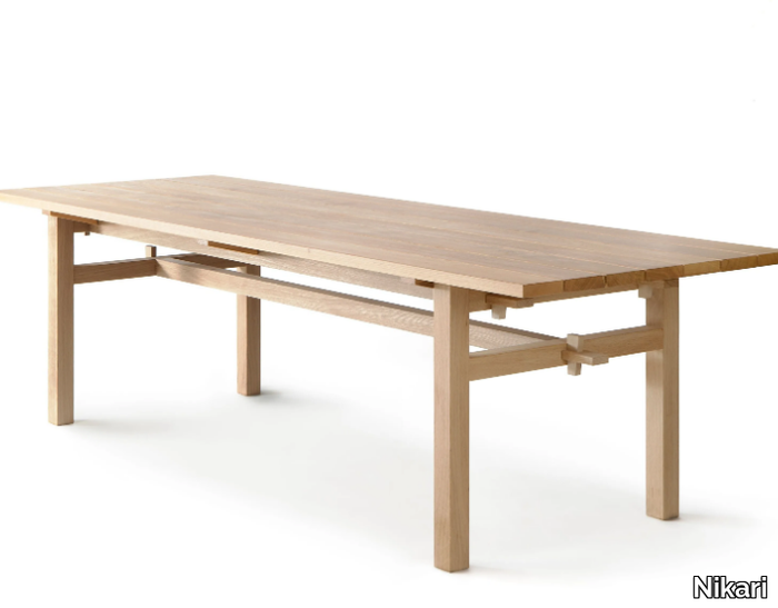 ARKIPELAGO KVP10T - Rectangular oak garden table _ Nikari