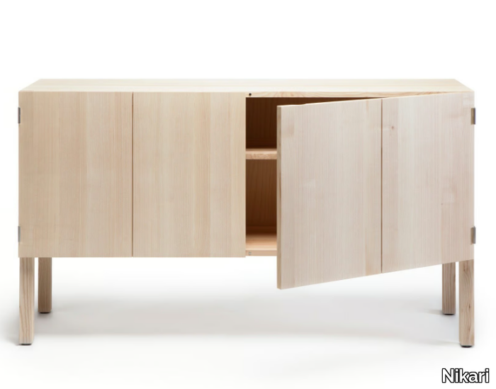 ARKITECTURE - Wooden low cabinet with doors _ Nikari