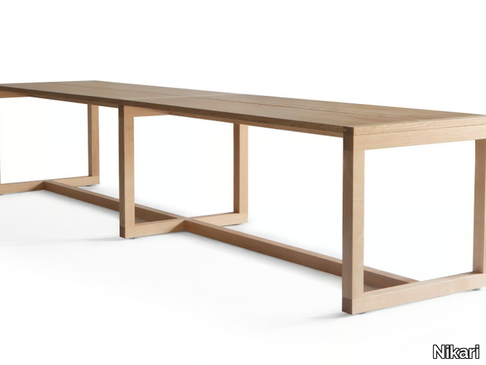 FRAME - Rectangular solid wood table _ Nikari