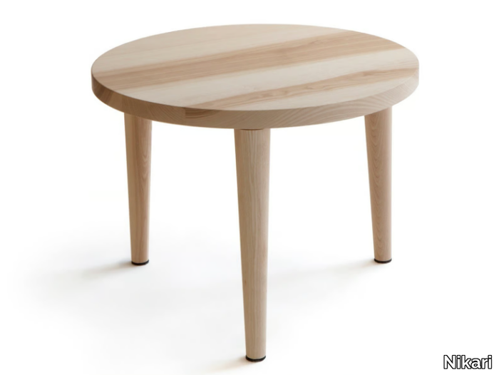 JANUARY - Low round wooden coffee table _ Nikari