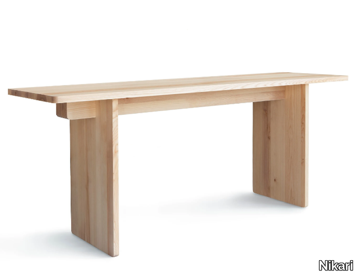 EDI - Rectangular solid wood high table _ Nikari