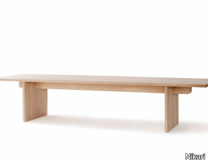 EDI - Rectangular solid wood dining table _ Nikari