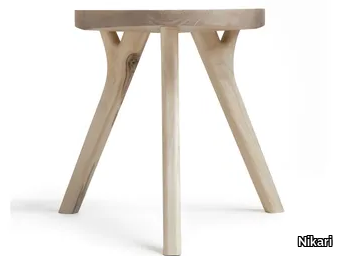 AUGUST INDUSTRY - Low wooden stool _ Nikari