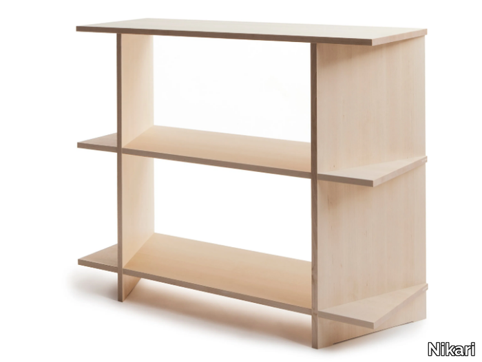 OSA 3 - Open birch bookcase _ Nikari