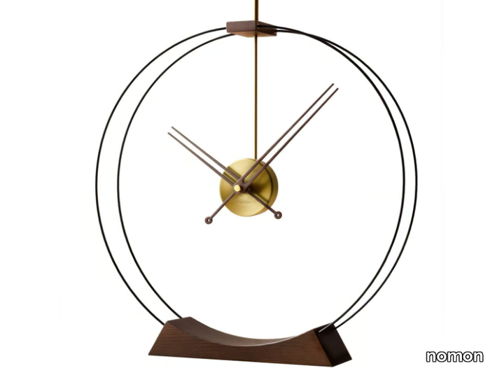 AIRE - Table-top wooden and metal clock _ nomon