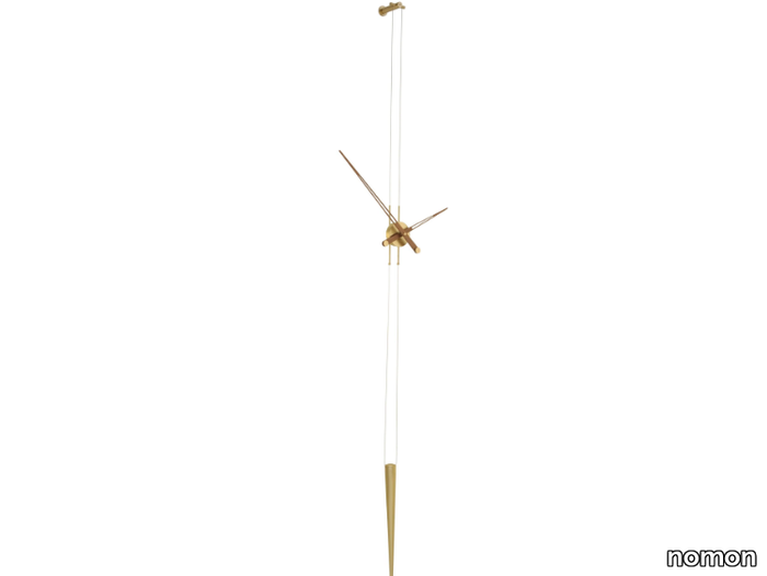 PENDULO - Wall-mounted brass clock _ nomon