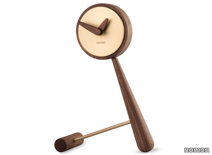 MINI PUNTERO - Table-top walnut clock _ nomon