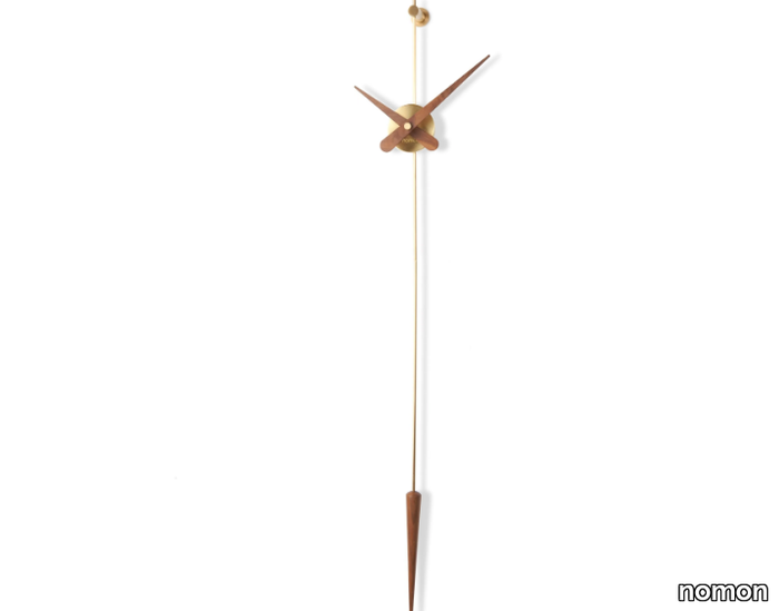 PUNTO Y COMA - Wall-mounted brass clock _ nomon