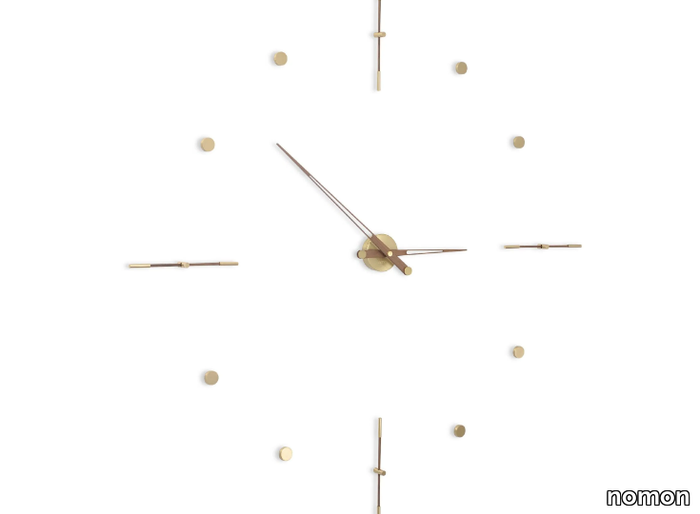 MIXTO - Wall-mounted metal and wooden clock _ nomon