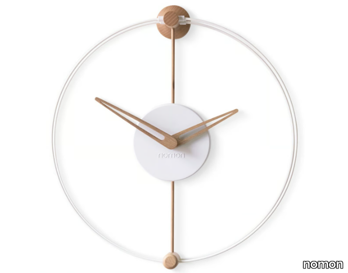 NANO - Wall-mounted wood and polystyrene clock _ nomon