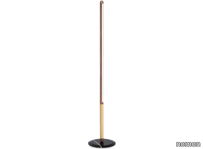 LINEA UNO - LED walnut floor lamp _ nomon