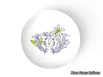 GABRIELLE - Porcelain dinner plate for children _ Non Sans Raison