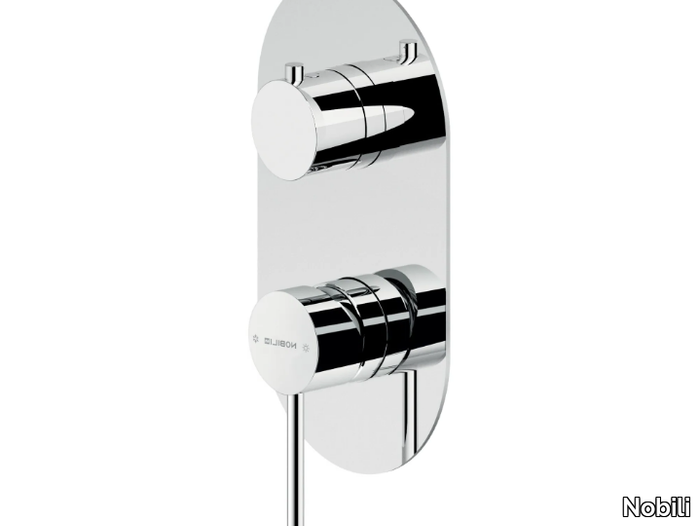 VELIS - 2 hole single handle shower mixer with plate _ Nobili